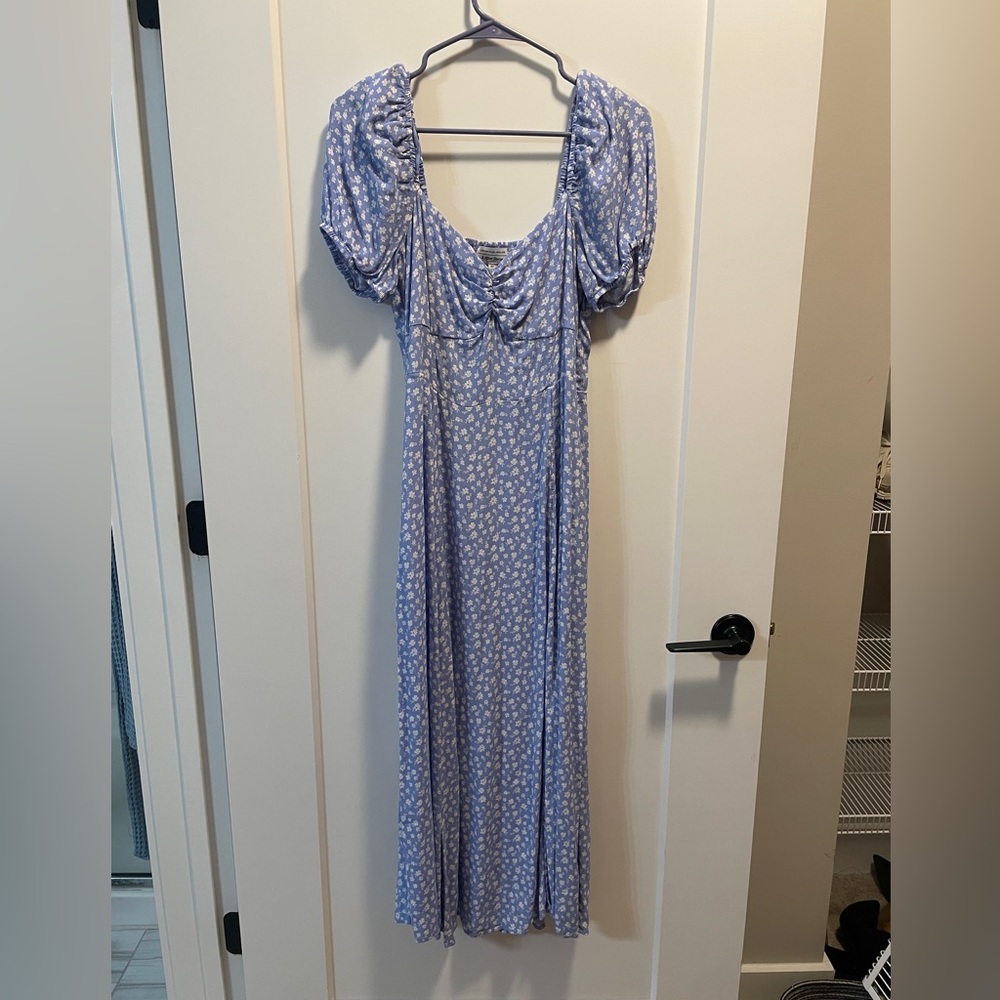Floral Blue Dress